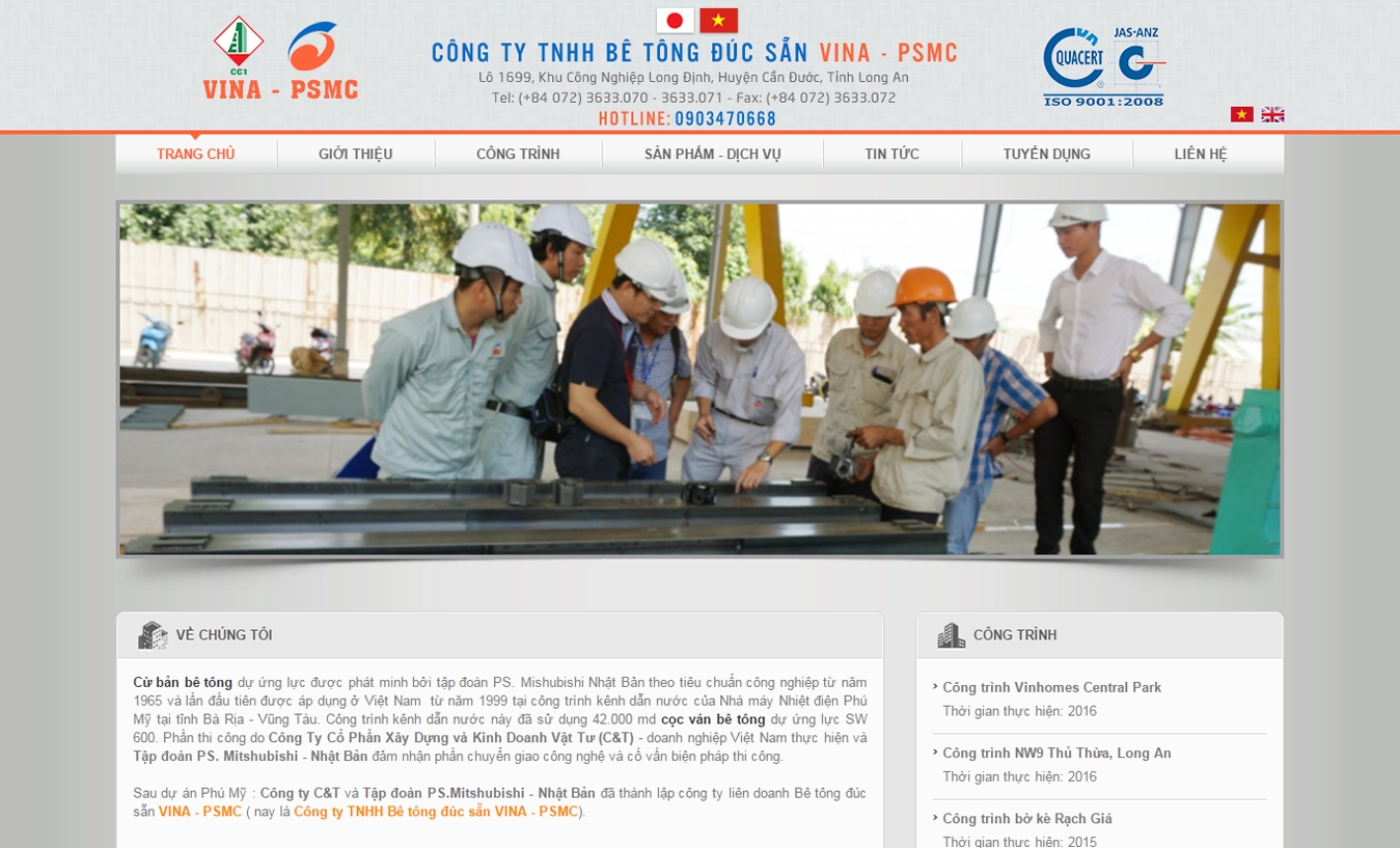 Công ty TNHH Bê tông đúc sẵn VINA - PSMC